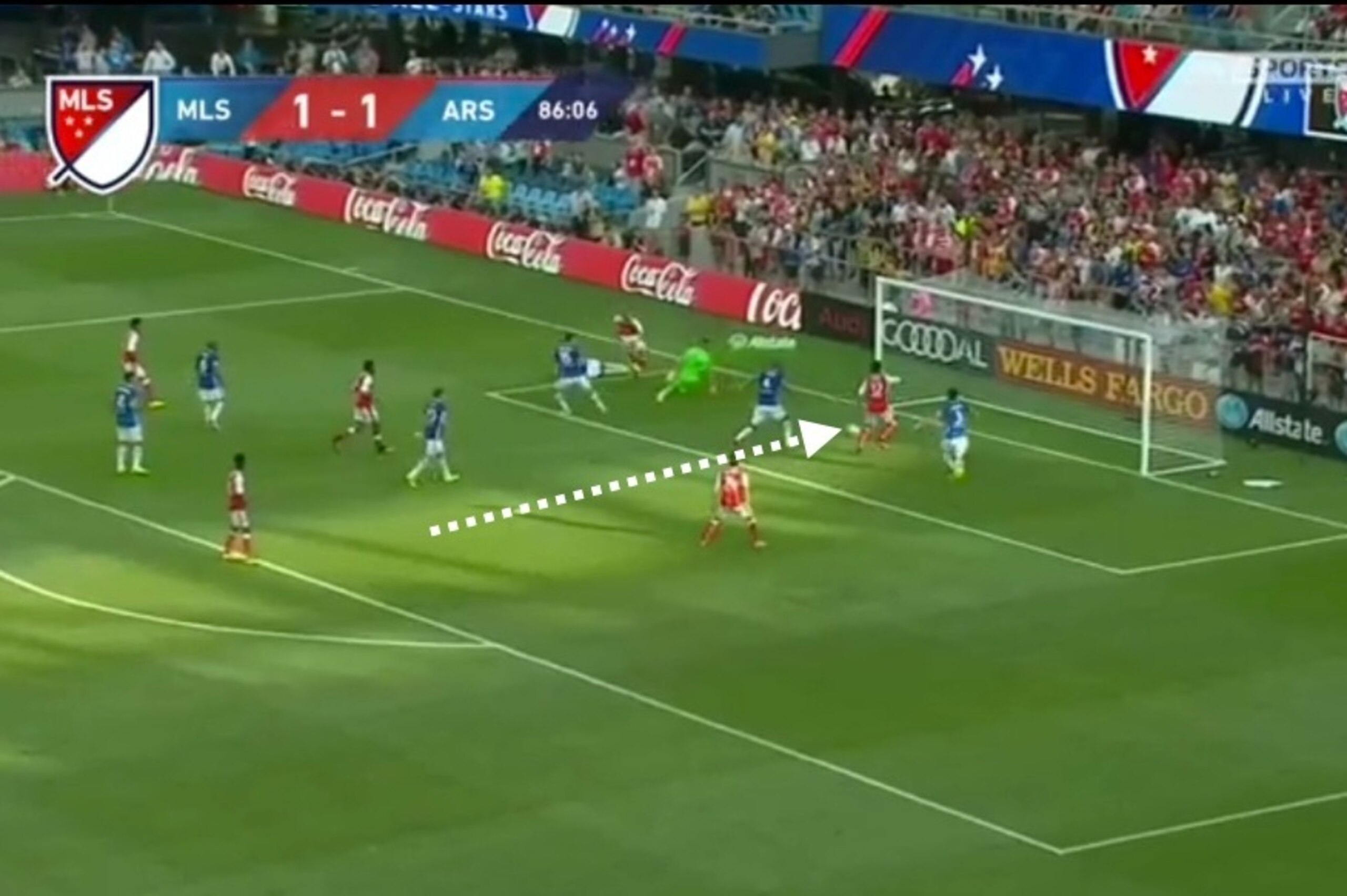 Chuba Akpom showcases his predatory instincts against the MLS All-Stars