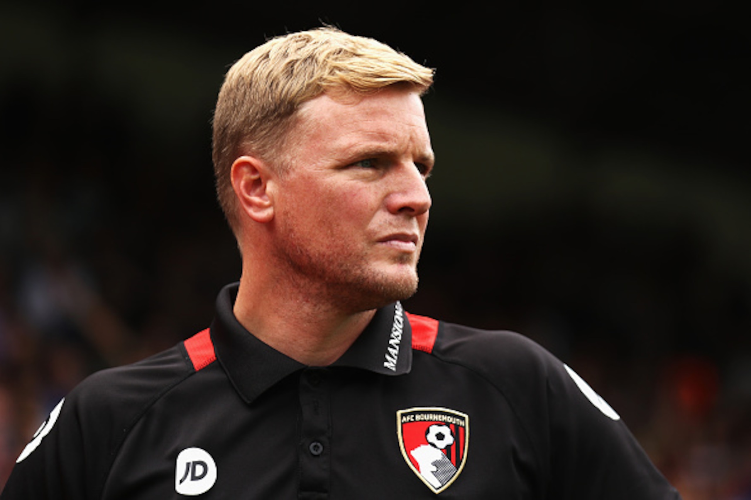 LONDON, ENGLAND - AUGUST 27:  Eddie Howe, Manager of AFC Bournemouth looks on during the Premier League match between Crystal Palace and AFC Bournemouth at Selhurst Park on August 27, 2016 in London, England.  (Photo by Bryn Lennon/Getty Images)