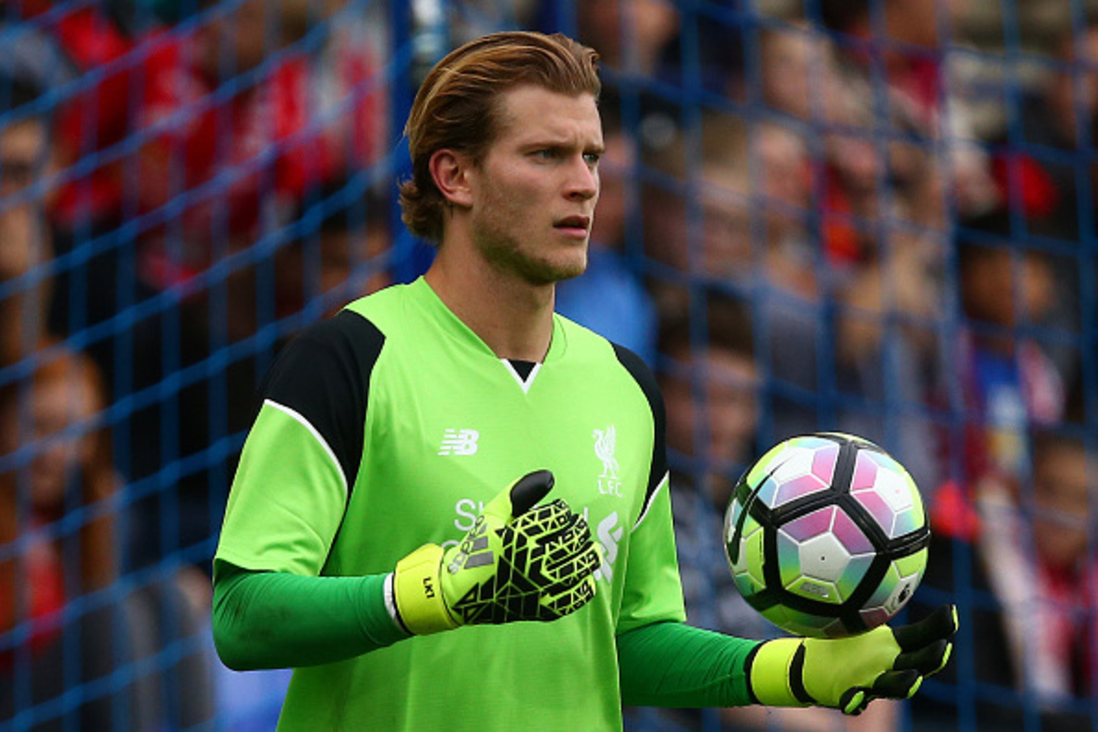 BIRKENHEAD, ENGLAND - JULY 08: Loris Karius of Liverpool during the Pre-Season Friendly match between Tranmere Rovers and Liverpool at Prenton Park on July 8, 2016 in Birkenhead, England. (Photo by Dave Thompson/Getty Images)