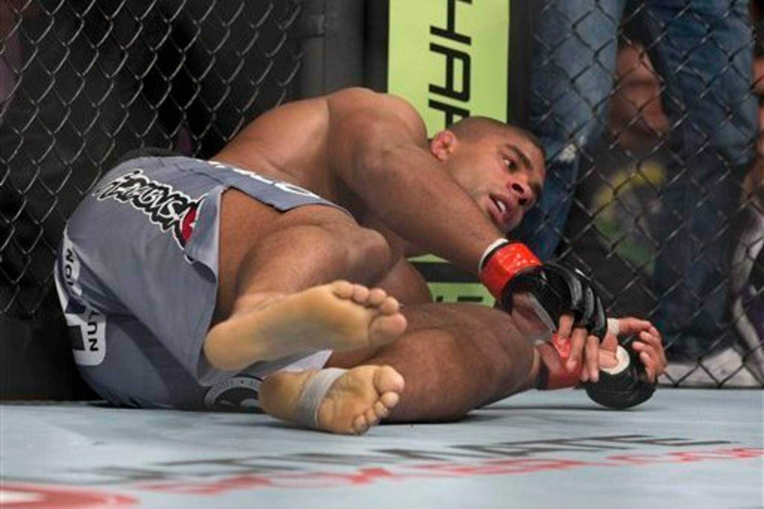 Overeem got dropped by Silva at UFC 156. Overeem got dropped by Silva at UFC 156.