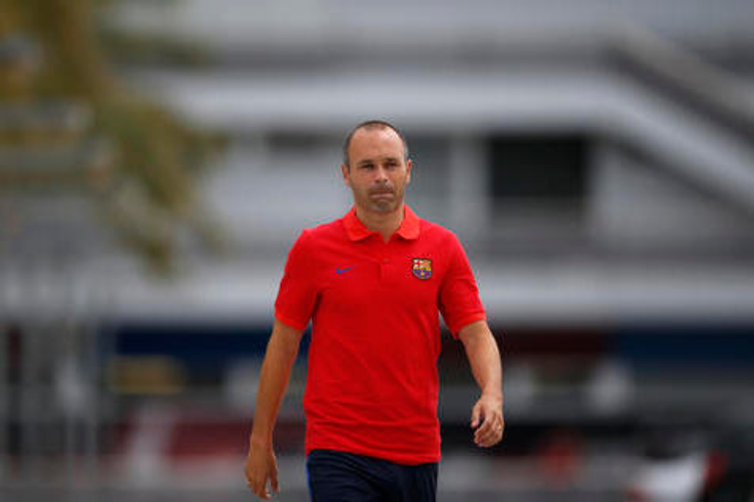 Andres Iniesta strolling.