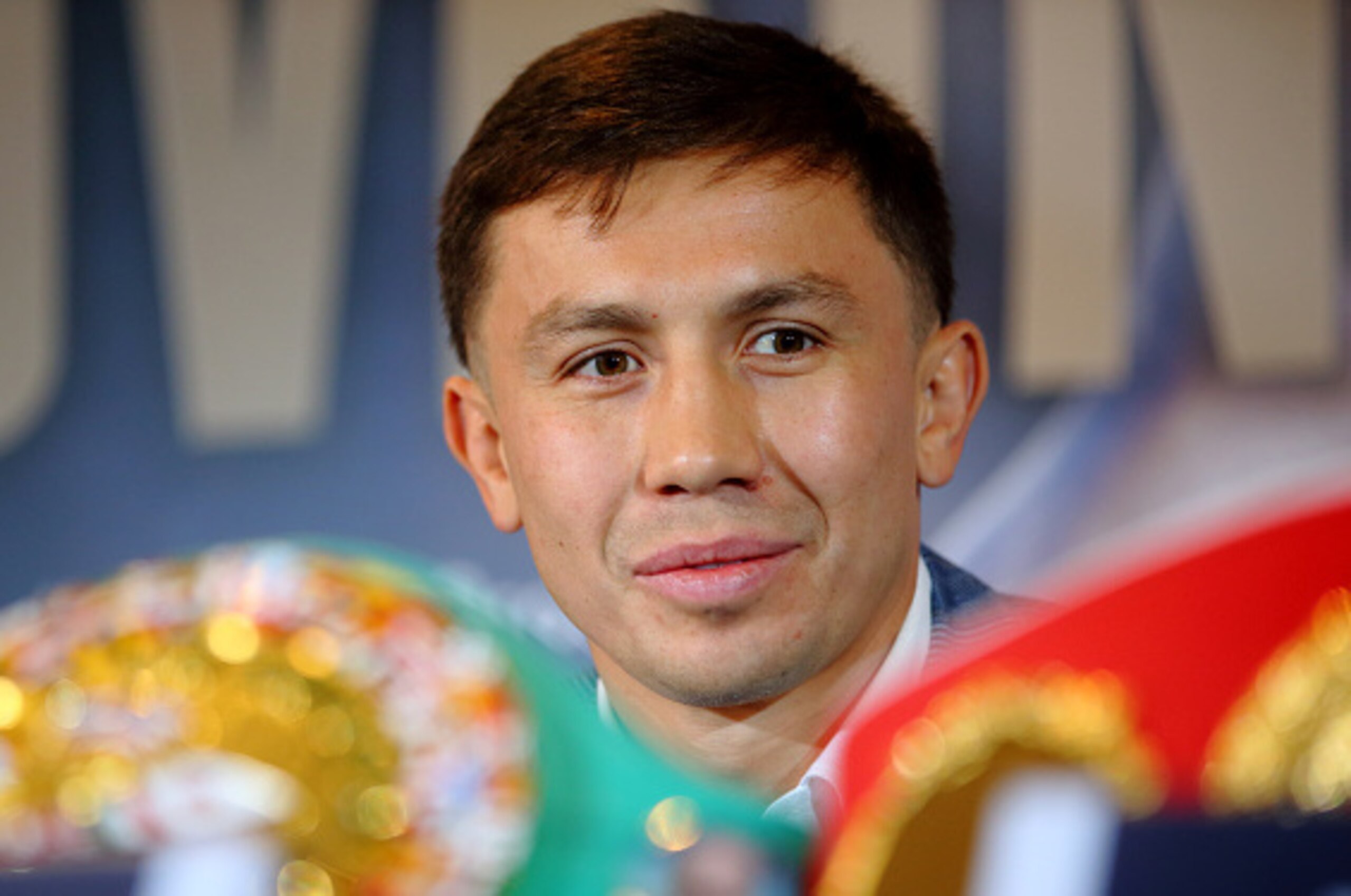 LONDON, ENGLAND - AUGUST 01: Gennady Golovkin talks during the press conference ahead of the fight between Gennady Golovkin and Kell Brook at the Dorchester Hotel on August 1, 2016 in London, England. (Photo by Jordan Mansfield/Getty Images) LONDON, ENGLAND - AUGUST 01: Gennady Golovkin talks during the press conference ahead of the fight between Gennady Golovkin and Kell Brook at the Dorchester Hotel on August 1, 2016 in London, England. (Photo by Jordan Mansfield/Getty Images)