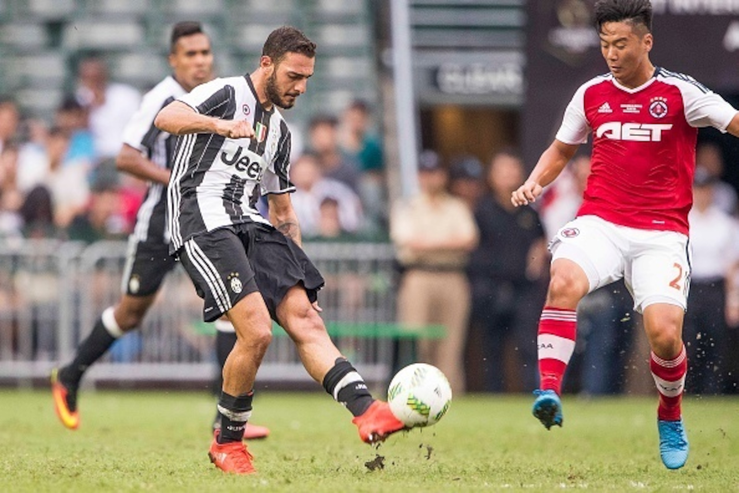HONG KONG - JULY 30: Juventus' player Grigoris Kastanos in action during the South China vs Juventus match of the AET International Challenge Cup on 30 July 2016 at Hong Kong Stadium, in Hong Kong, Hong Kong. (Photo by Power Sport Images/Getty Images) HONG KONG - JULY 30: Juventus' player Grigoris Kastanos in action during the South China vs Juventus match of the AET International Challenge Cup on 30 July 2016 at Hong Kong Stadium, in Hong Kong, Hong Kong. (Photo by Power Sport Images/Getty Images)