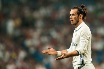 MADRID - AUGUST 27: Gareth Bale of Real Madrid reacts during their La Liga match at the Santiago Bernabeu Stadium between Real Madrid and RC Celta de Vigo on 27 August 2016 in Madrid, Spain. (Photo by Power Sport Images/Getty Images)