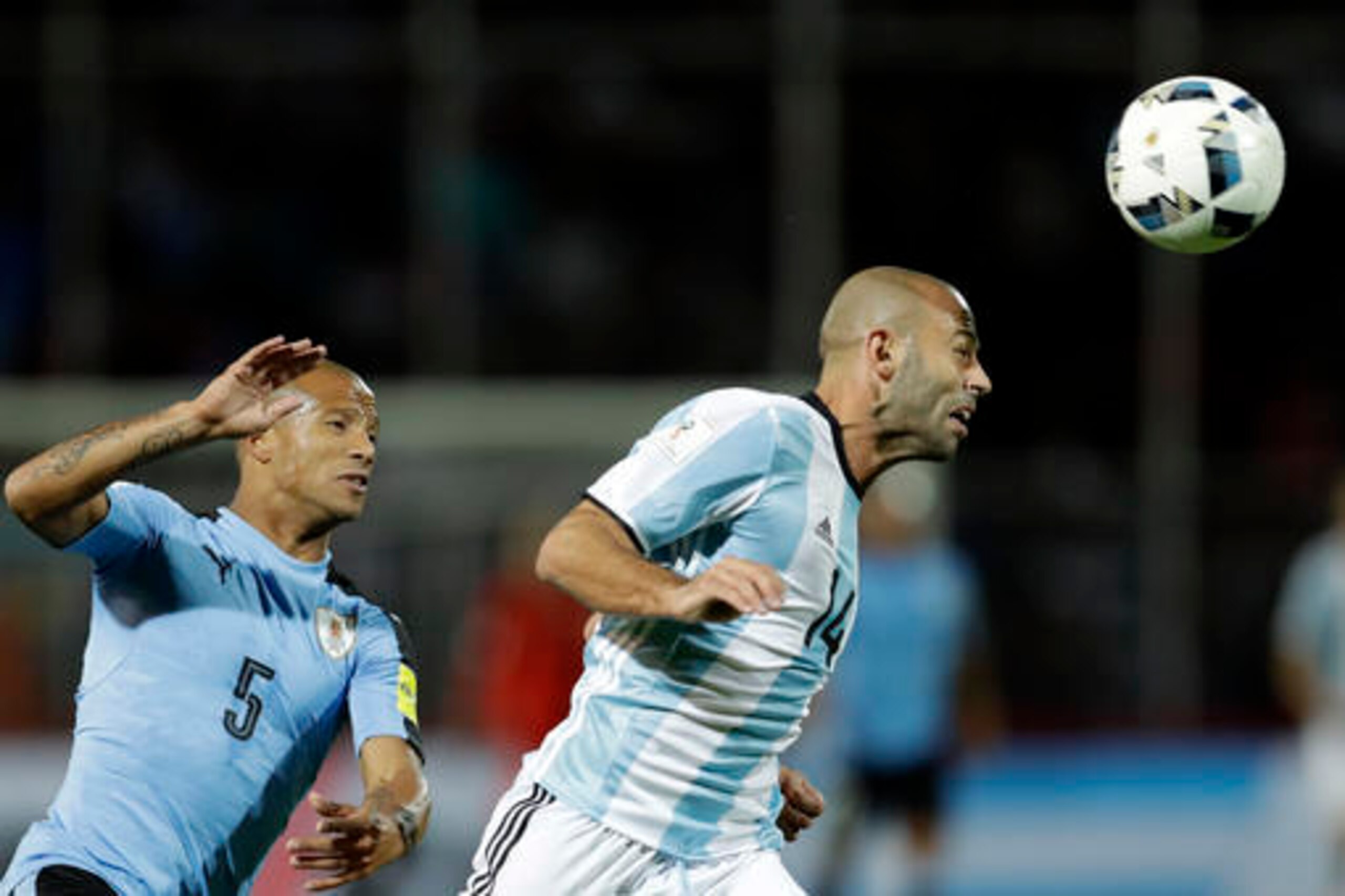Javier Mascherano played for Argentina in the week.