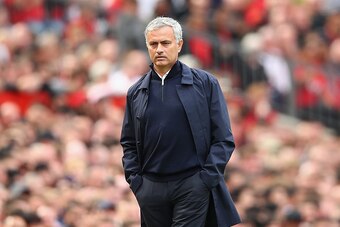 MANCHESTER, ENGLAND - SEPTEMBER 10:  during the Premier League match between Jose Mourinho, Manager of Manchester United reacts Manchester United and Manchester City at Old Trafford on September 10, 2016 in Manchester, England.  (Photo by Clive Brunskill/