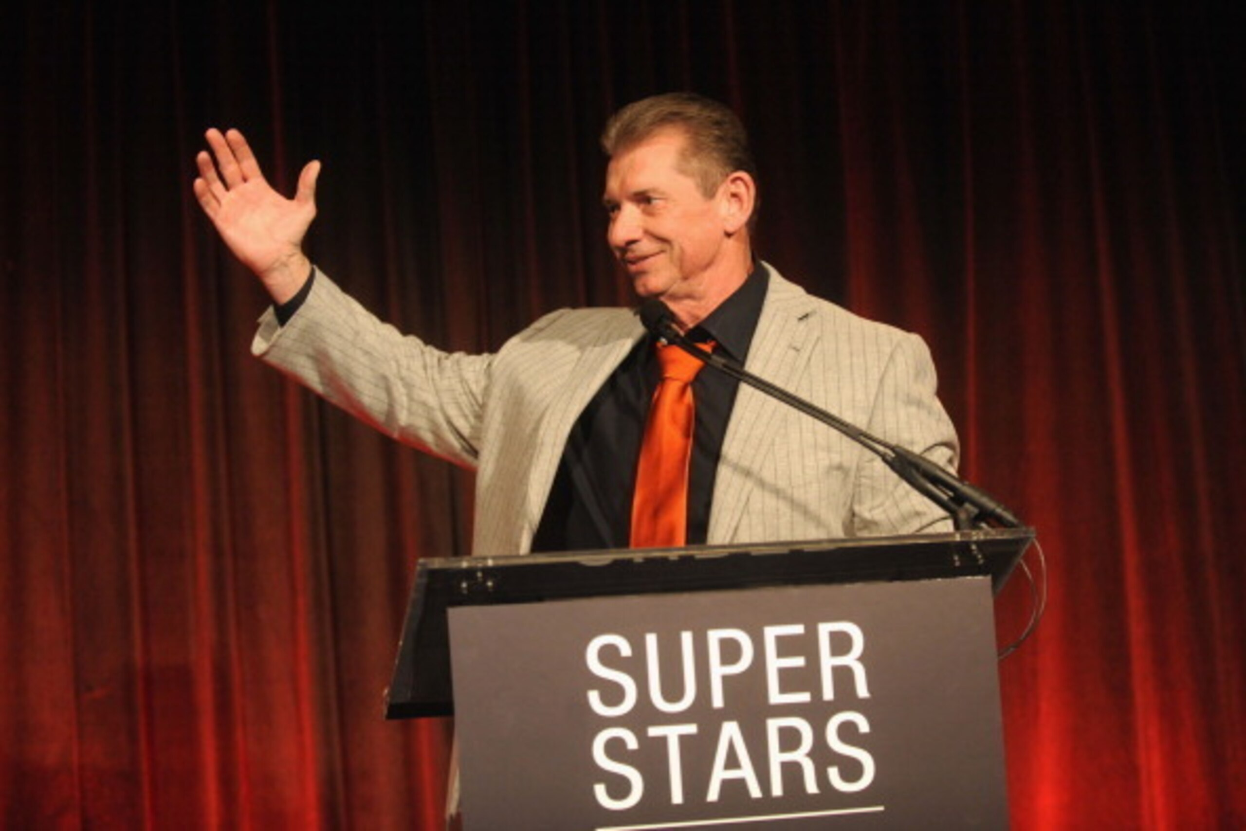 NEW YORK, NY - APRIL 04: Vince McMahon attends WWE Superstars for Sandy Relief at Cipriani, Wall Street on April 4, 2013 in New York City.  (Photo by Brad Barket/Getty Images for WWE)