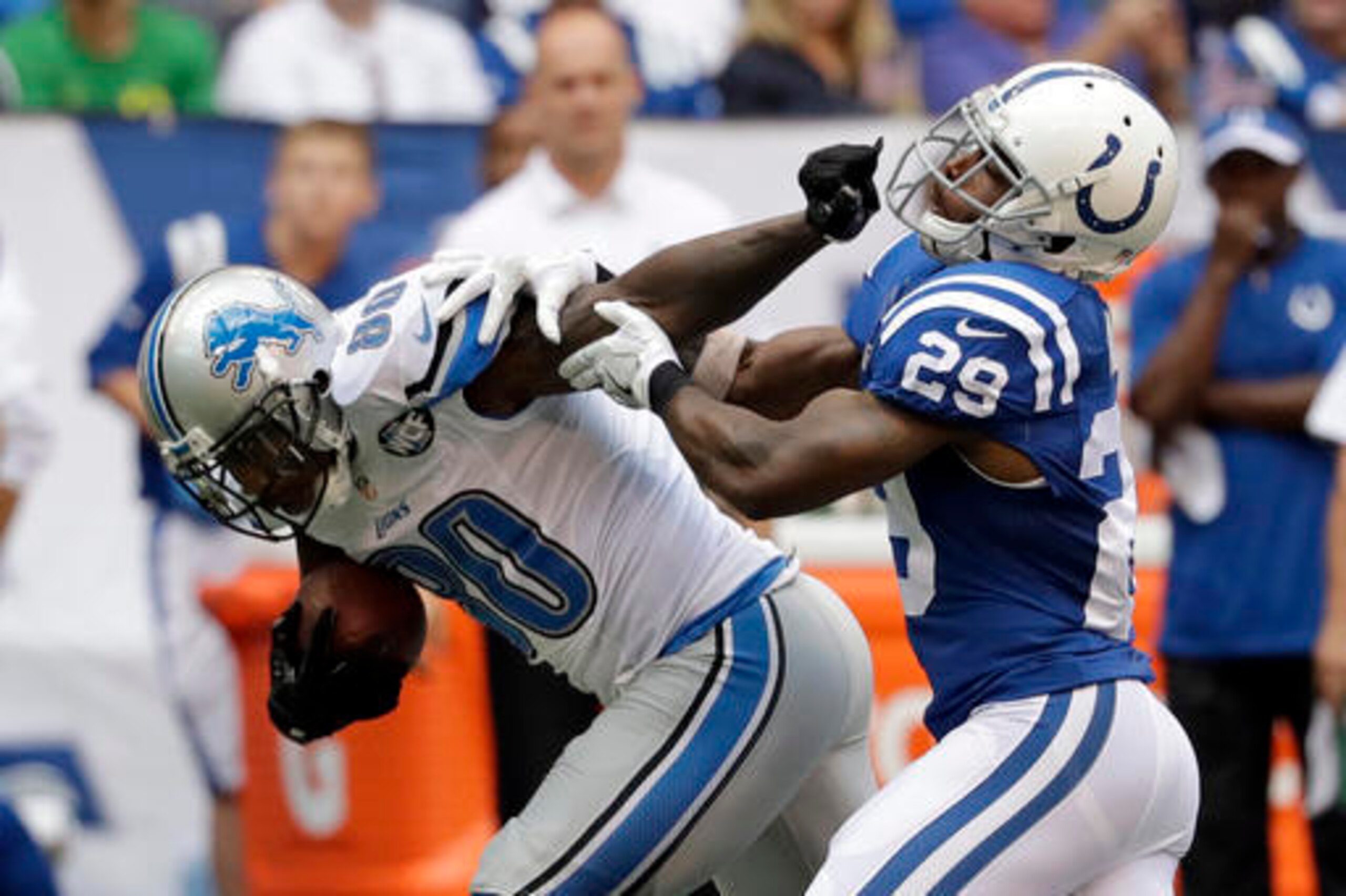 Indianapolis had trouble putting forth resistance against Detroit's passing and running games.