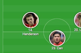 Liverpool's 3 man midfield with Can in it?