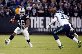 Jalen Richard commands attention at running back.