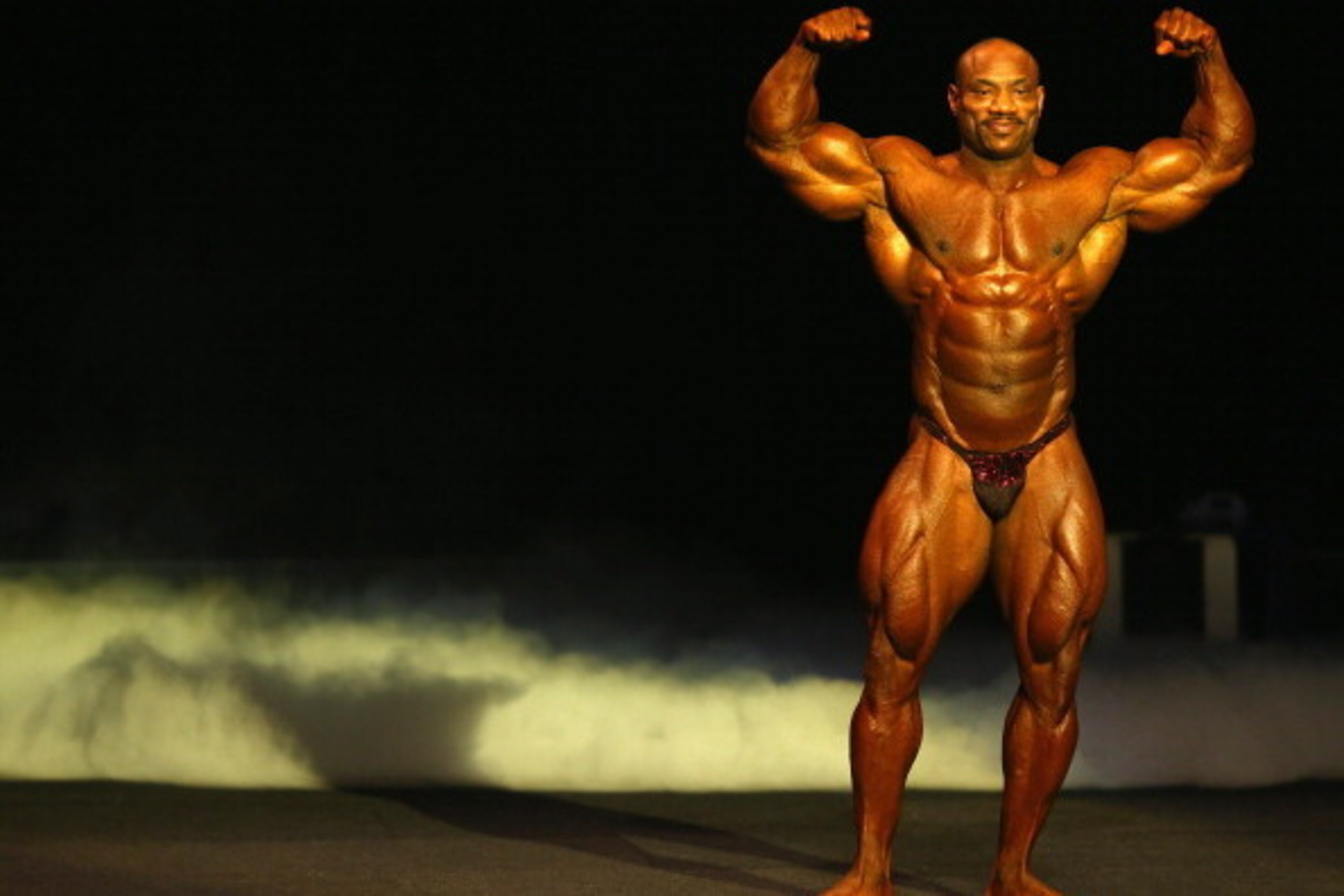 MELBOURNE, AUSTRALIA - MARCH 09: Dexter Jackson of the USA poses during the IFBB Australia Pro Grand Prix XIII at The Plenary on March 9, 2013 in Melbourne, Australia.  (Photo by Robert Cianflone/Getty Images)
