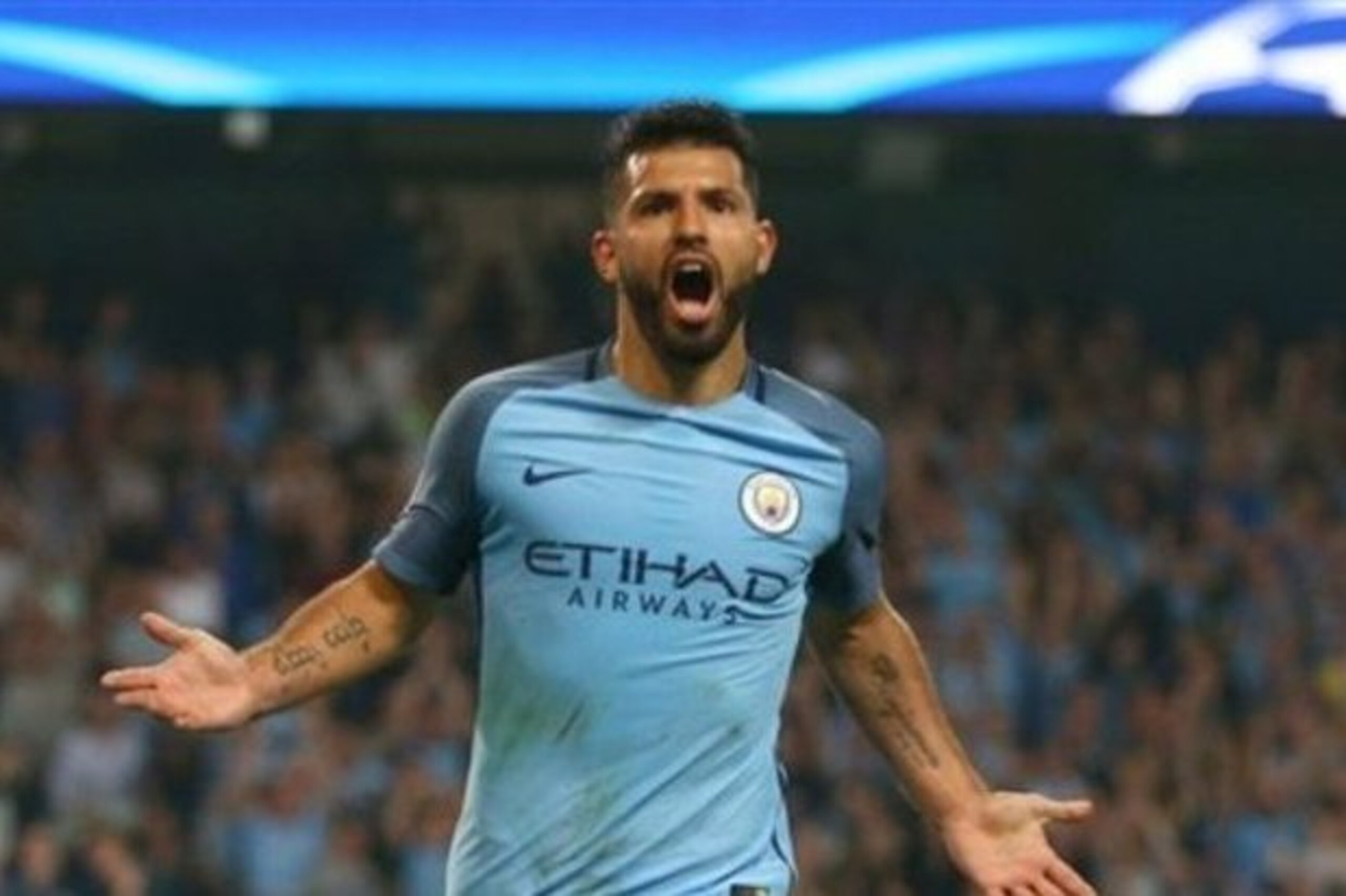 Aguero bagged a hat-trick.