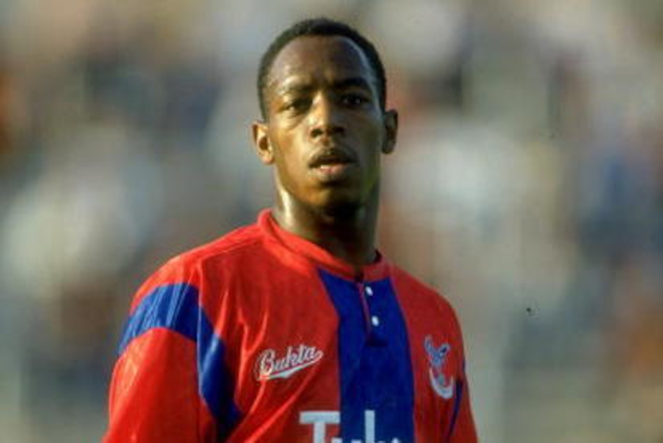 Jul 1991:  Portrait of Ian Wright of Crystal Palace during a match played at Selhurst Park in London, England. \ Mandatory Credit: Ben  Radford/Allsport