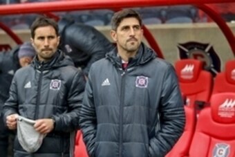 Apr 30, 2016; Chicago, IL, USA; Chicago Fire head coach Veljko Paunovic before the game against the D.C. United at Toyota Park. Mandatory Credit: Kamil Krzaczynski-USA TODAY Sports