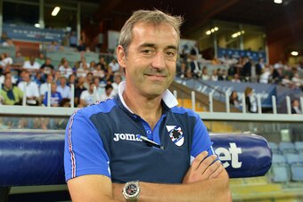 GENOA, ITALY - AUGUST 28:  UC Sampdoria head coach Marco Giampaolo during the Serie A match between UC Sampdoria and Atalanta BC at Stadio Luigi Ferraris on August 28, 2016 in Genoa, Italy.  (Photo by Getty Images/Getty Images)