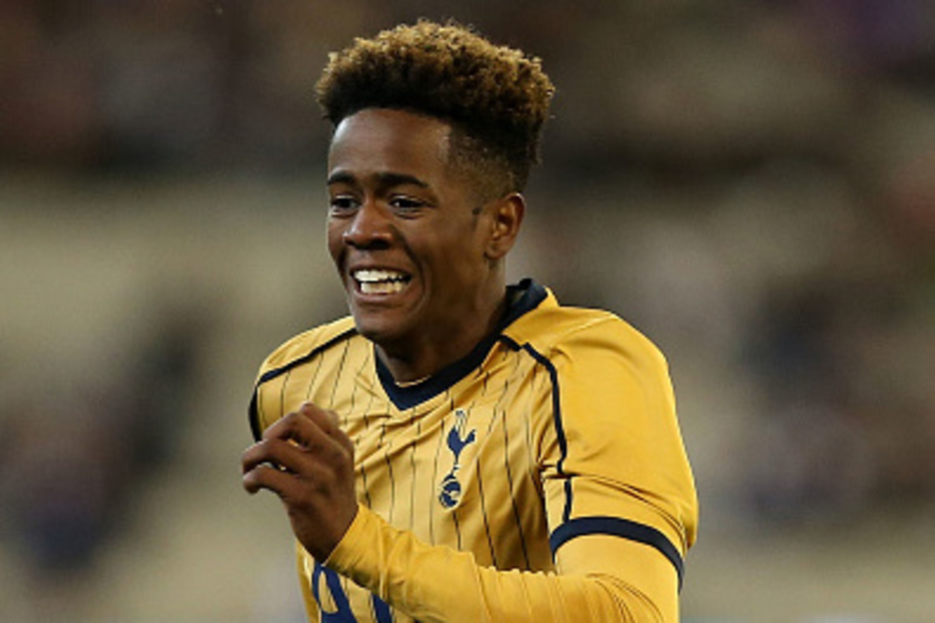 MELBOURNE, AUSTRALIA - JULY 26: Shayon Harrison of Tottenham during the 2016 International Champions Cup match between Juventus FC and Tottenham Hotspur at Melbourne Cricket Ground on July 26, 2016 in Melbourne, Australia.  (Photo by Jack Thomas/Getty Ima