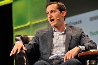 SAN FRANCISCO, CA - SEPTEMBER 12:  Draft Kings CEO Jason Robins speaks onstage during TechCrunch Disrupt SF 2016 at Pier 48 on September 12, 2016 in San Francisco, California.  (Photo by Steve Jennings/Getty Images for TechCrunch)