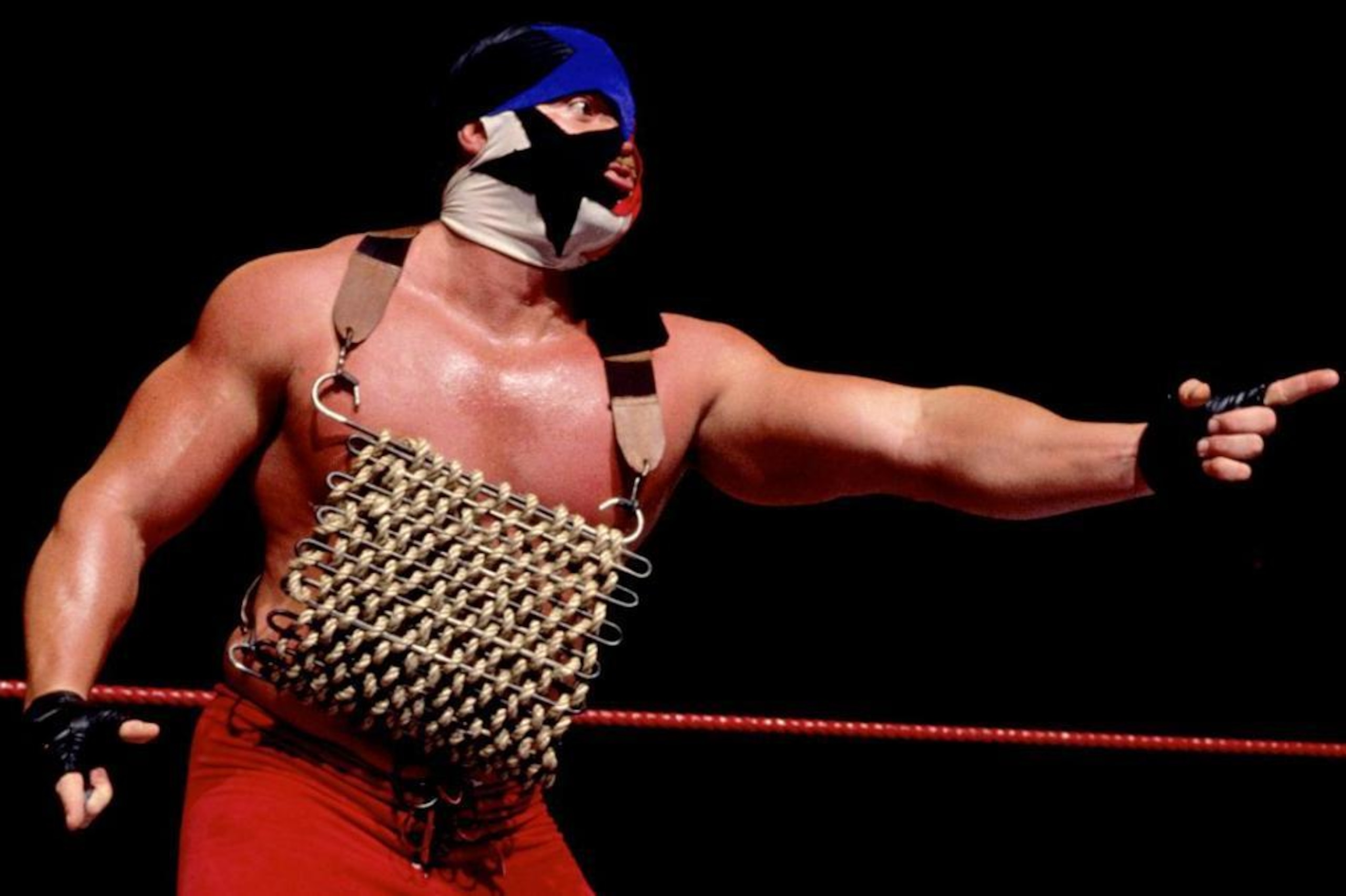 Ed Leslie as WWE's mystery man.