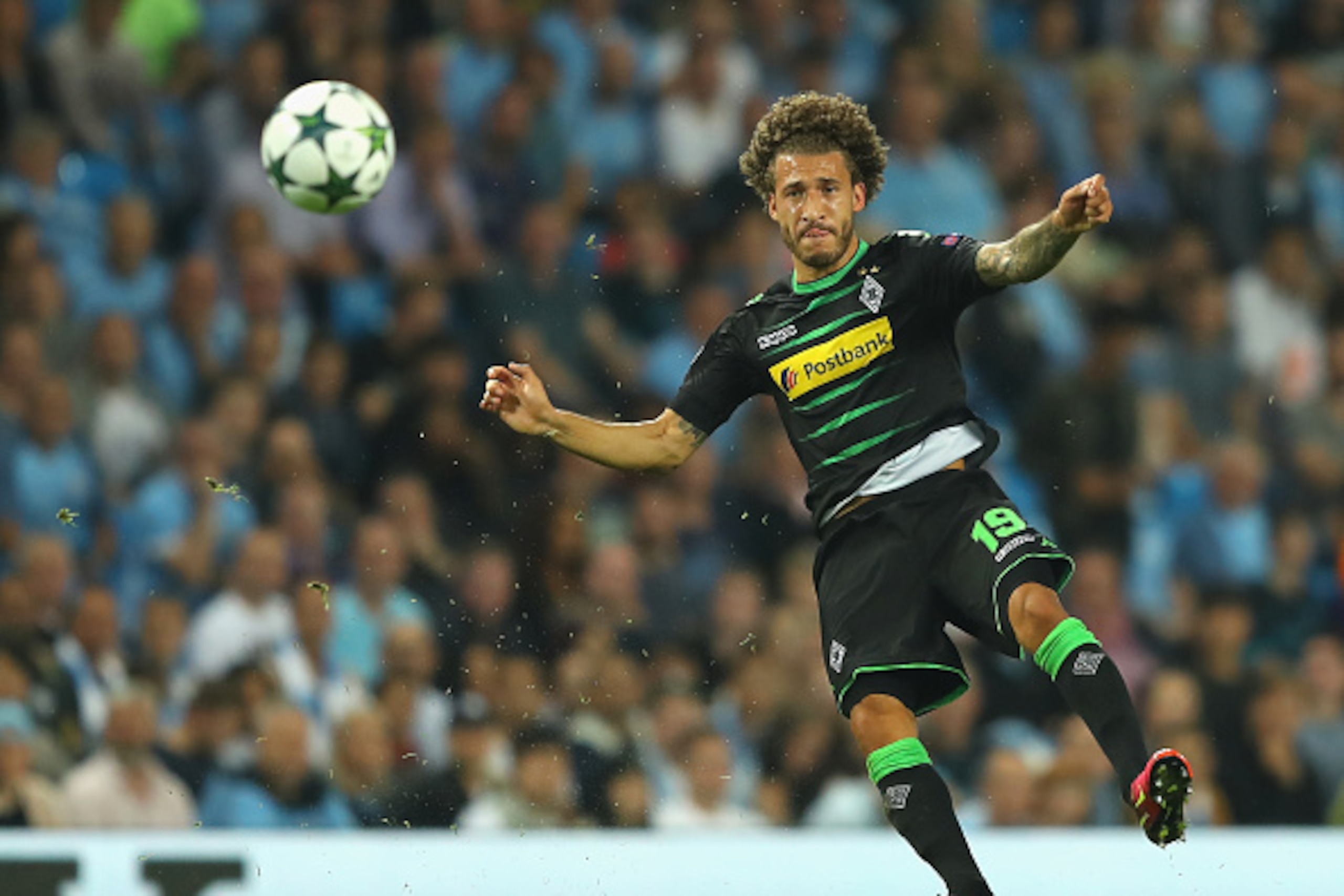 MANCHESTER, ENGLAND - SEPTEMBER 14: Fabian Johnson of Borussia Moenchengladbach in action during the UEFA Champions League match between Manchester City FC and VfL Borussia Moenchengladbach at Etihad Stadium on September 14, 2016 in Manchester, England.  