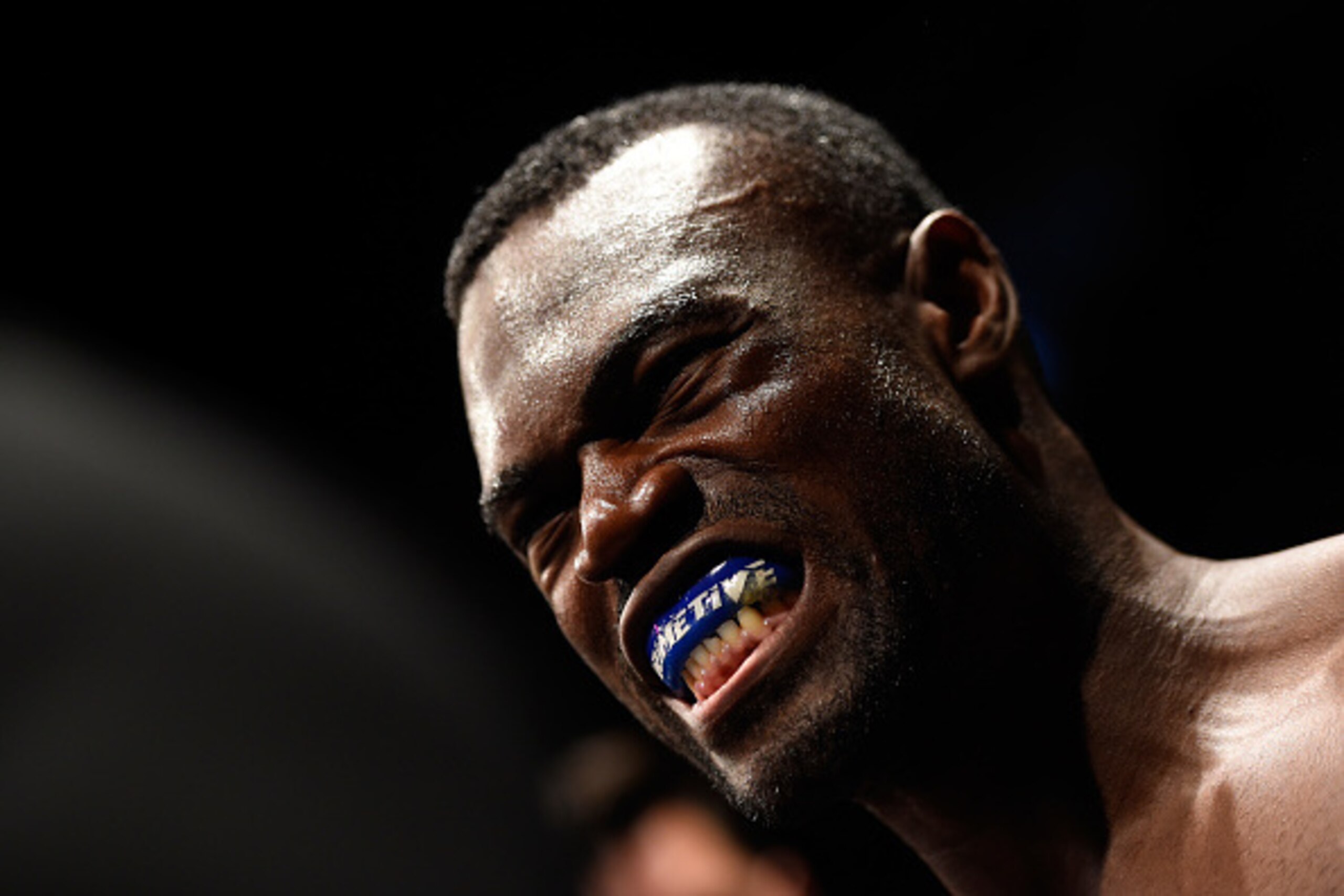 HIDALGO, TX - SEPTEMBER 17: Uriah Hall of Jamaica prepares to enter the Octagon before facing Derek Brunson in their middleweight bout during the UFC Fight Night event at State Farm Arena on September 17, 2016 in Hidalgo, Texas. (Photo by Josh Hedges/Zu HIDALGO, TX - SEPTEMBER 17: Uriah Hall of Jamaica prepares to enter the Octagon before facing Derek Brunson in their middleweight bout during the UFC Fight Night event at State Farm Arena on September 17, 2016 in Hidalgo, Texas. (Photo by Josh Hedges/Zu