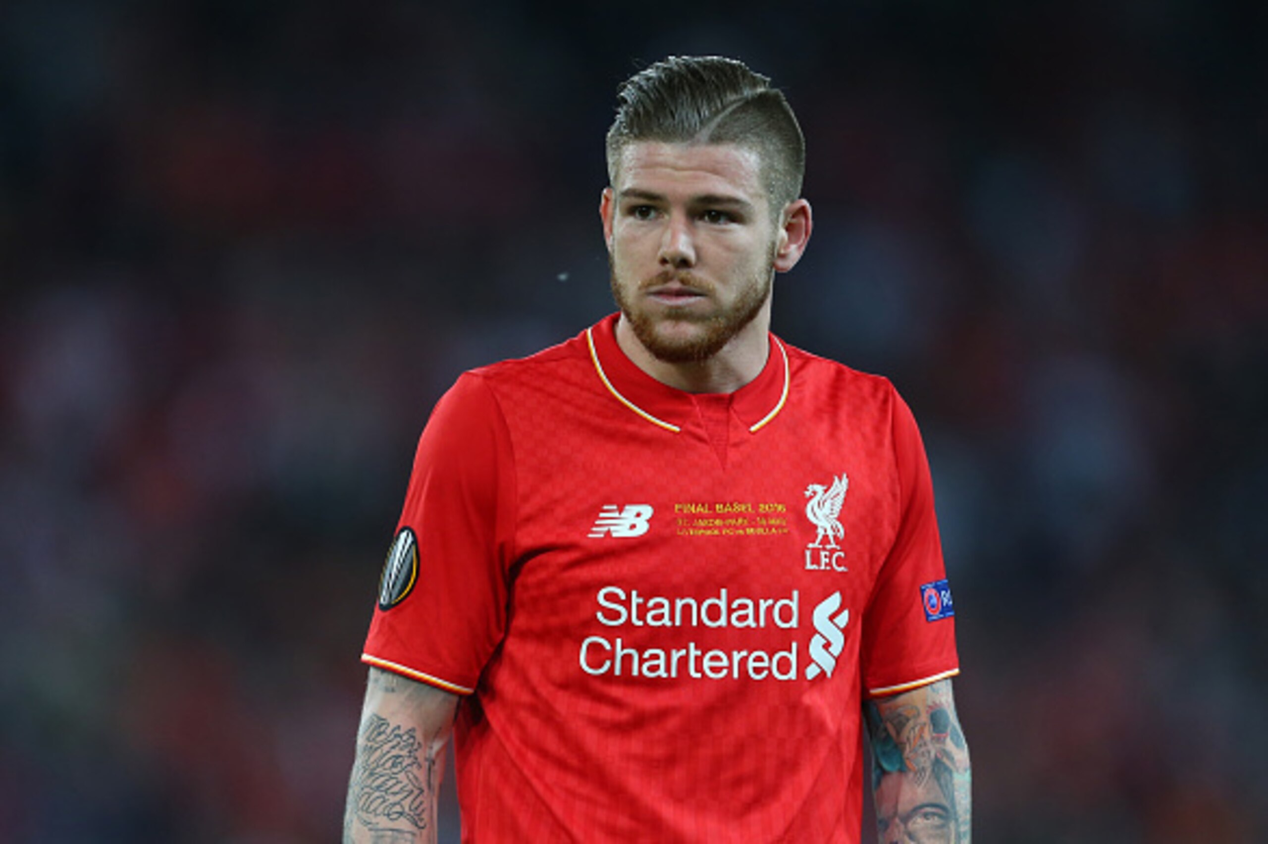 BASEL, SWITZERLAND - MAY 18:  Alberto Moreno of Liverpool during the UEFA Europa League Final match between Liverpool and Sevilla at St. Jakob-Park on May 18, 2016 in Basel, Switzerland. (Photo by Catherine Ivill - AMA/Getty Images)