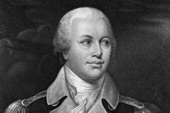 Major General Nathanael Greene (1742 - 1786) of the Continental Army during the American Revolutionary War, circa 1775. Engraved by J. B. Forrest after a painting by Colonel J. Trumbull. (Photo by Kean Collection/Getty Images)