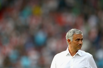 ROTTERDAM, NETHERLANDS - SEPTEMBER 15:  Jose Mourinho, Manager of Manchester United looks on prior to the UEFA Europa League Group A match between Feyenoord and Manchester United FC at Feijenoord Stadion on September 15, 2016 in Rotterdam, .  (Photo by De