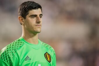 goalkeeper Thibaut Courtois of Belgium during the friendly match between Belgium and Spain on September 1, 2016 at the Koning Boudewijn stadium in Brussels, Belgium.(Photo by VI Images via Getty Images)