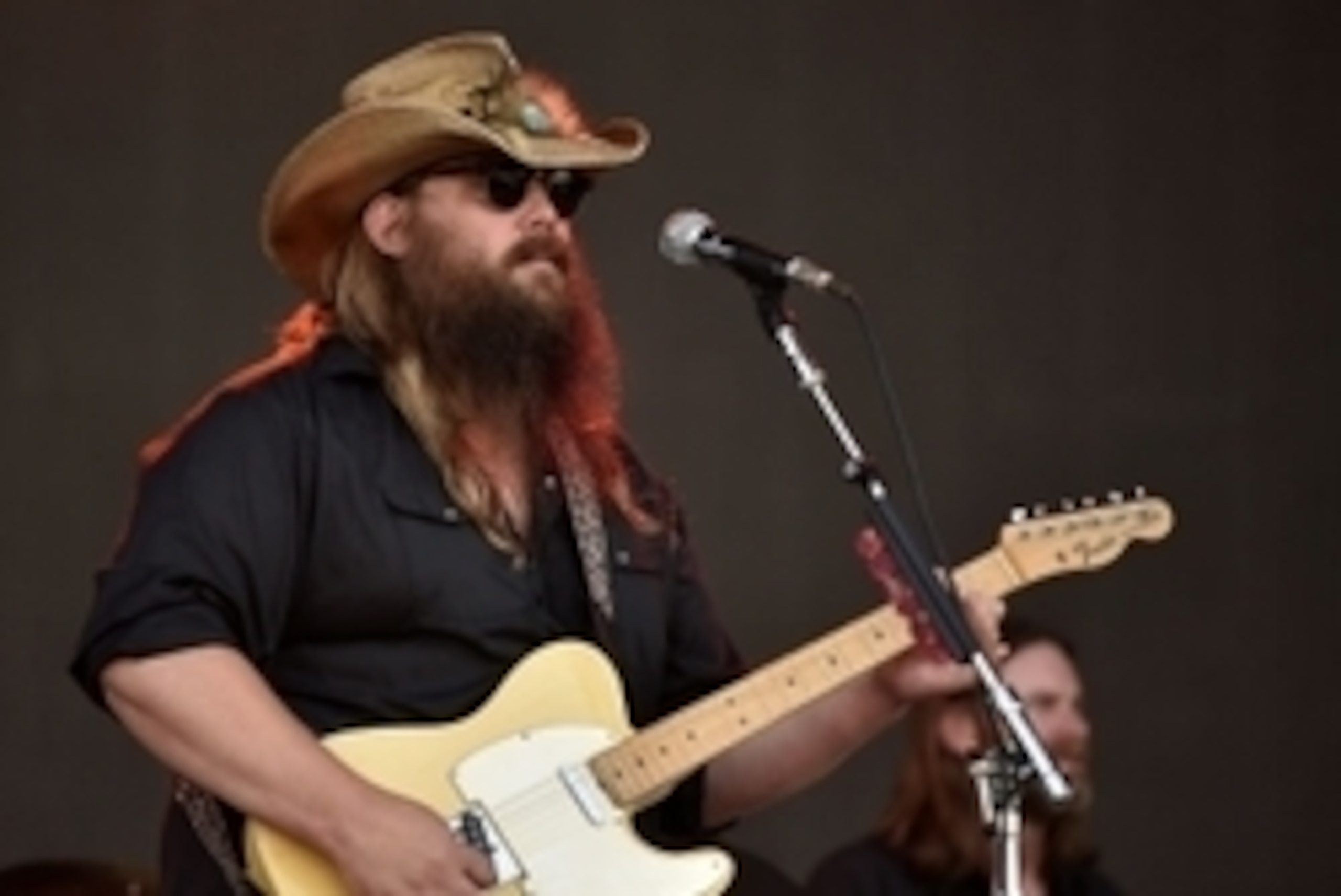 **ONLY FOR USA TODAY NETWORK USE** Jun 11, 2016;  Manchester, TN, USA; Chris Stapleton performs during the 2016 Bonnaroo Music and Arts Festival at Great Stage Park. Mandatory Credit: Andrew Nelles/The Tennessean via USA TODAY NETWORK