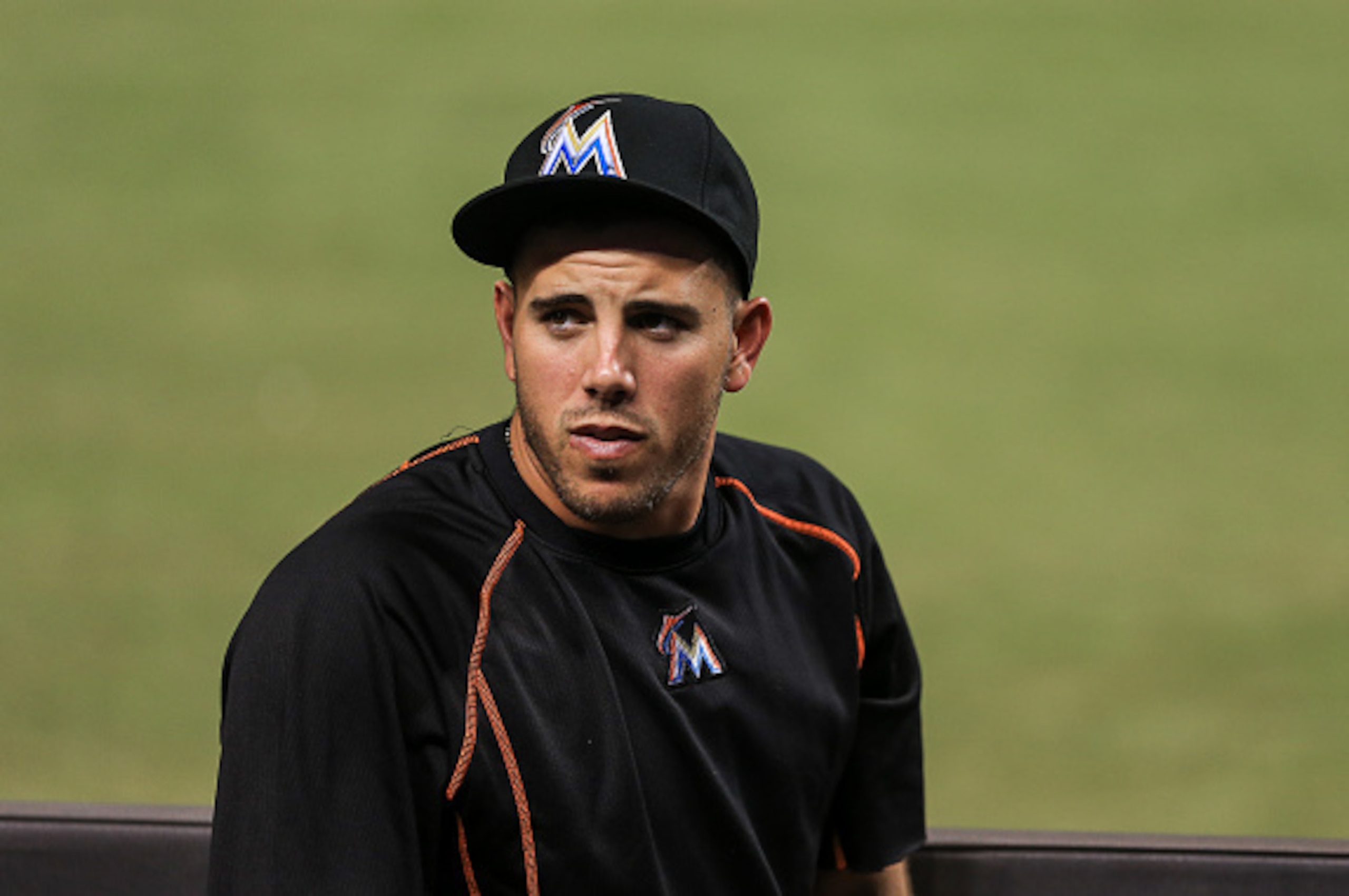 MIAMI, FL - AUGUST 27: Jose Fernandez #16 of the Miami Marlins looks on during the game against the San Diego Padres at Marlins Park on August 27, 2016 in Miami, Florida. (Photo by Rob Foldy/Getty Images)