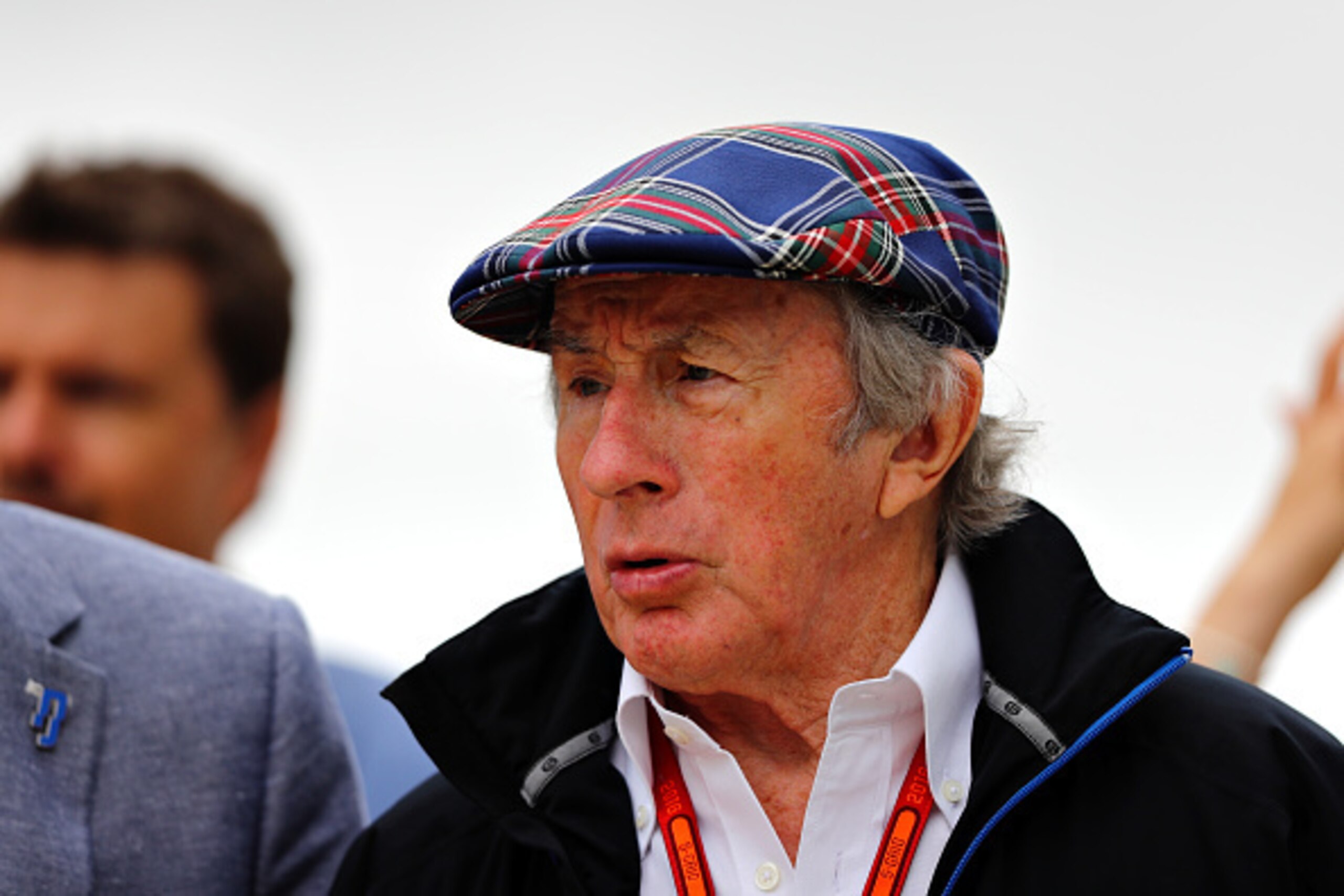 NORTHAMPTON, ENGLAND - JULY 10:  Sir Jackie Stewart walks in the Paddock before the Formula One Grand Prix of Great Britain at Silverstone on July 10, 2016 in Northampton, England.  (Photo by Clive Mason/Getty Images)