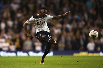 LONDON, ENGLAND - SEPTEMBER 21: Georges-Kevin Nkoudou of Tottenham Hotspur in action during the  EFL Cup Third Round match between Tottenham Hotspur and Gillingham at White Hart Lane on September 21, 2016 in London, England.  (Photo by Julian Finney/Getty
