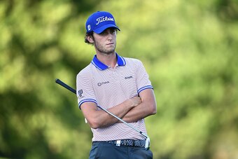 PASSAU, GERMANY - SEPTEMBER 22:  Renato Paratore of Italy looks on during day one of the Porsche European Open at Golf Resort Bad Griesbach on September 22, 2016 in Passau, Germany.  (Photo by Stuart Franklin/Getty Images)