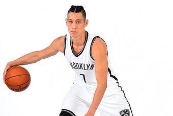 BROOKLYN, NY - JULY 20:  Jeremy Lin #7 of the Brooklyn Nets poses for a portrait at the HSS Training Facility on July 20, 2016 in Brooklyn, New York. NOTE TO USER: User expressly acknowledges and agrees that, by downloading and/or using this Photograph, u