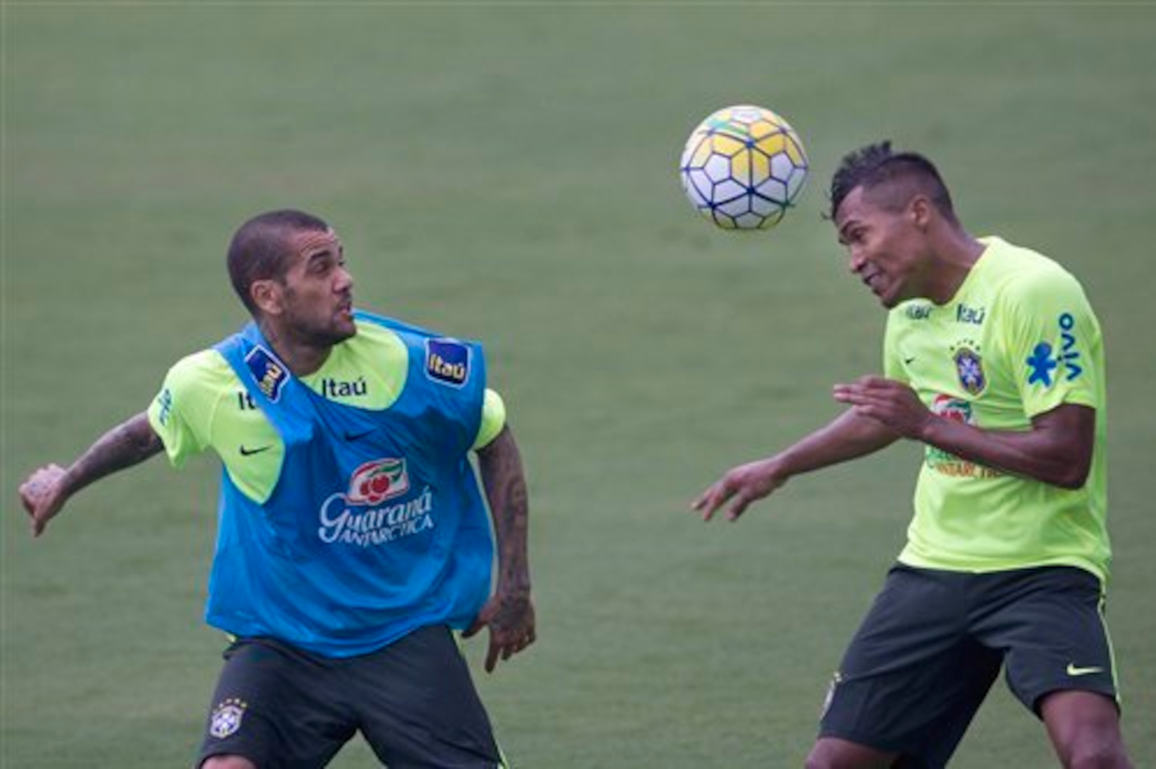 Brazilian Bianconeri Dani Alves and Alex Sandro.