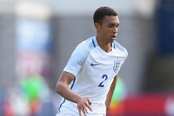 TELFORD, ENGLAND - SEPTEMBER 01:  Trent Alexander-Arnold of England during the international friendly match between England U19 and Netherlands U19 on September 1, 2016 in Telford, United Kingdom.  (Photo by Alex Morton/Getty Images)