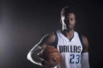 Sep 26, 2016; Dallas, TX, USA; Dallas Mavericks guard Wesley Matthews (23) poses for a photo during Media Day at the American Airlines Center. Mandatory Credit: Jerome Miron-USA TODAY Sports
