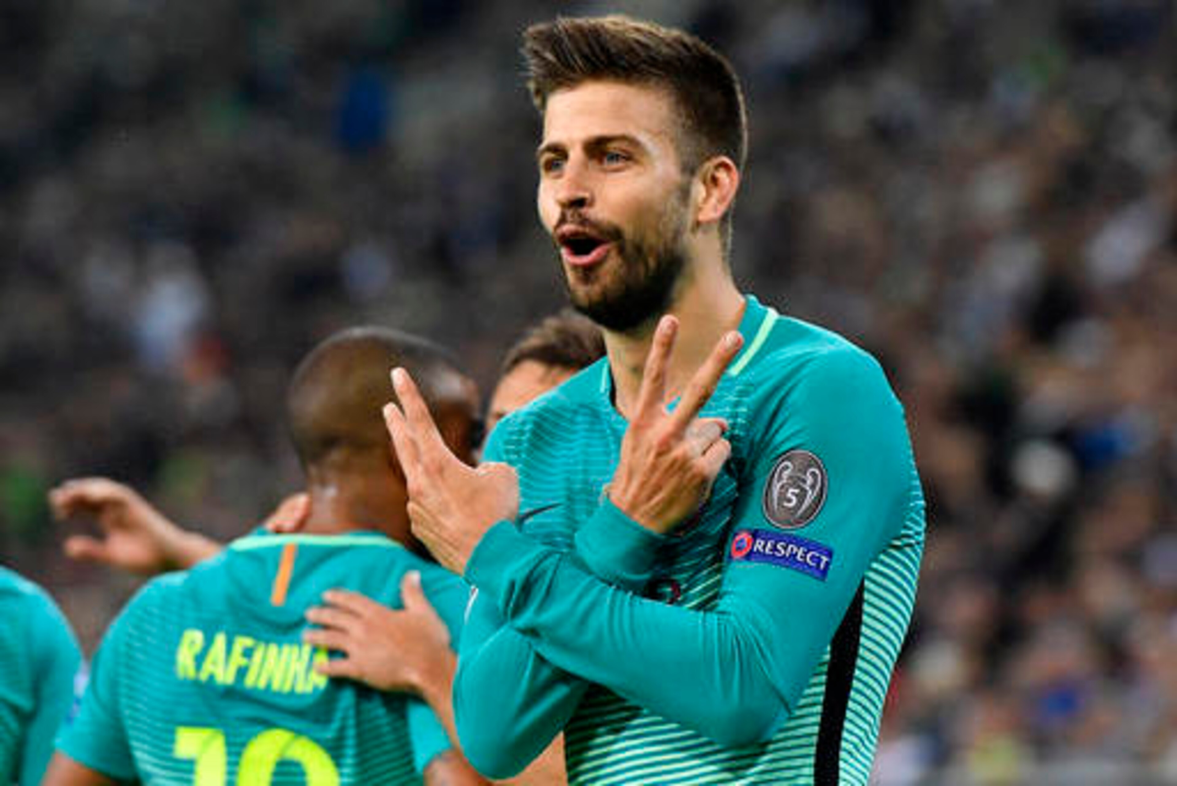 Gerard Pique is a true leader at Barcelona. Gerard Pique is a true leader at Barcelona.