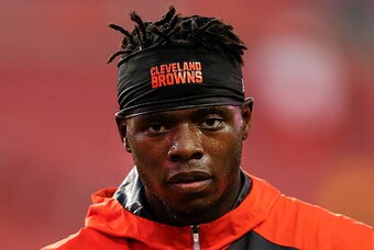 TAMPA, FL - AUGUST 26: Wide Receiver Josh Gordon #12 of the Cleveland Browns warms up before the start of a preseason game against the Tampa Bay Buccaneers at Raymond James Stadium on August 26, 2016 in Tampa, Florida. The Buccaneers defeated the Browns 3