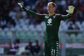 TURIN, ITALY - SEPTEMBER 18:  Joe Hart of FC Torino reacts during the Serie A match between FC Torino and Empoli FC at Stadio Olimpico di Torino on September 18, 2016 in Turin, Italy.  (Photo by Valerio Pennicino/Getty Images)