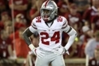 Sep 17, 2016; Norman, OK, USA; Ohio State Buckeyes safety Malik Hooker (24) during the game against the Oklahoma Sooners at Gaylord Family - Oklahoma Memorial Stadium. Mandatory Credit: Kevin Jairaj-USA TODAY Sports