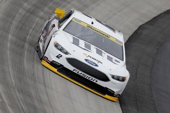 DOVER, DE - OCTOBER 01:  Brad Keselowski, driver of the #2 Miller Lite Ford, practices for the NASCAR Sprint Cup Series Citizen Solider 400 at Dover International Speedway on October 1, 2016 in Dover, Delaware.  (Photo by Matt Sullivan/Getty Images)