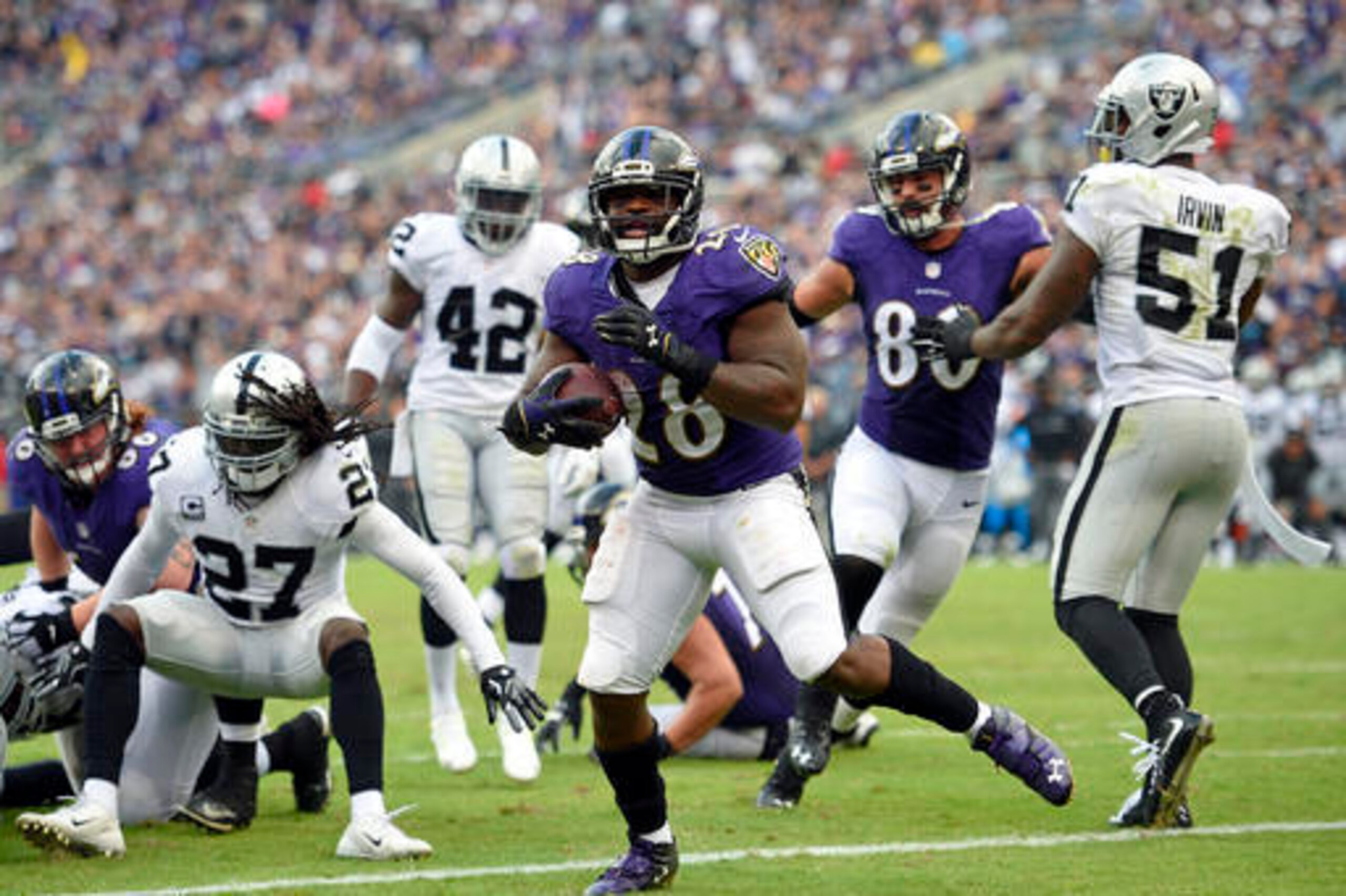 Terrance West is now the lead back in Baltimore.