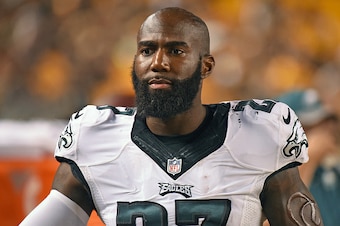 PITTSBURGH, PA - AUGUST 18: Safety Malcolm Jenkins #27 of the Philadelphia Eagles looks on from the sideline during a National Football League preseason game against the Pittsburgh Steelers at Heinz Field on August 18, 2016 in Pittsburgh, Pennsylvania. Th