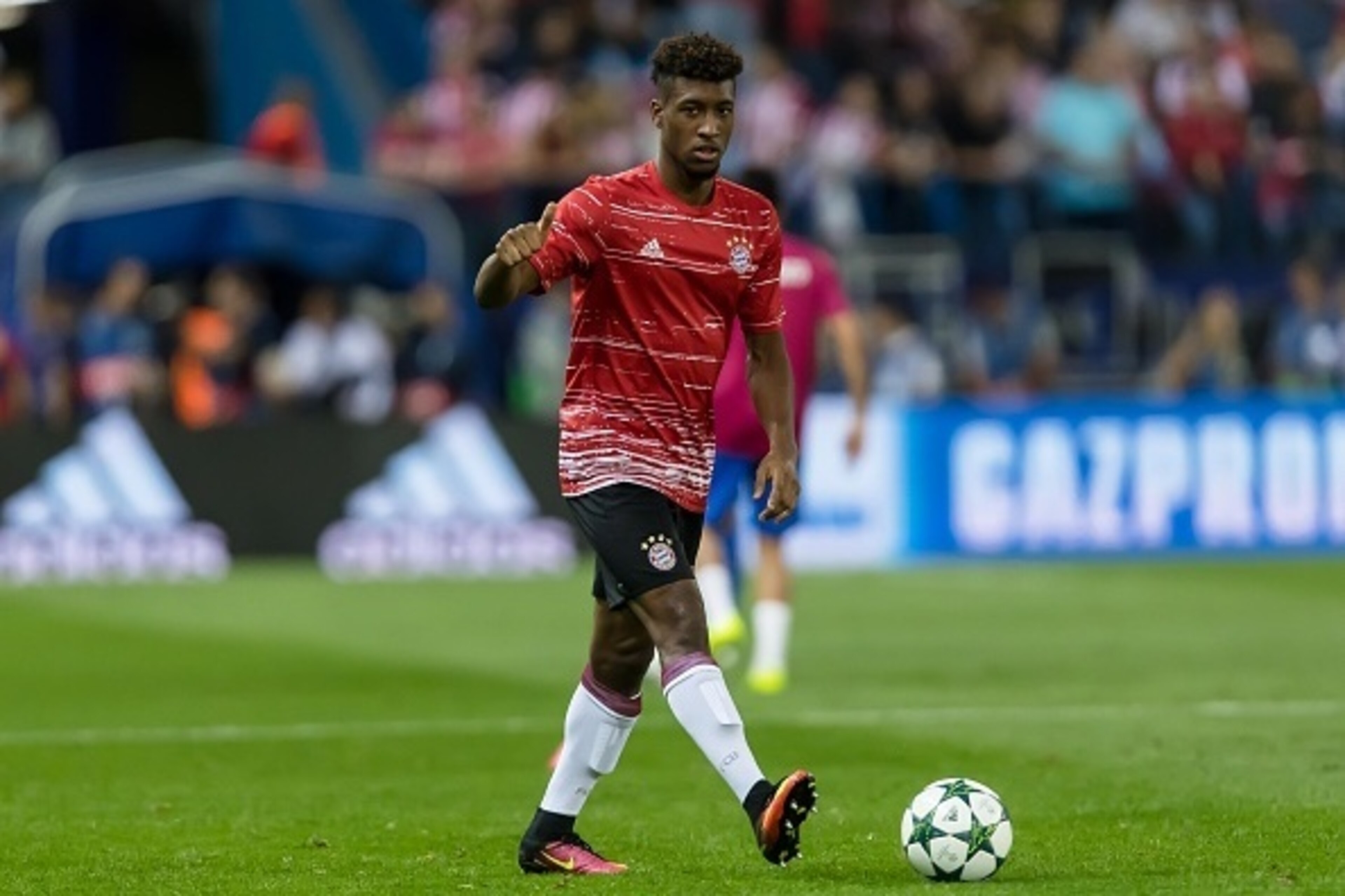 Madrid, Spain 28.09.2016, UEFA Champions League - 2016/17 Season, Group D - Matchday 2, Atletico Madrid - FC Bayern Muenchen,  Kingsley Coman (FCB)   (Photo by TF-Images/Getty Images)