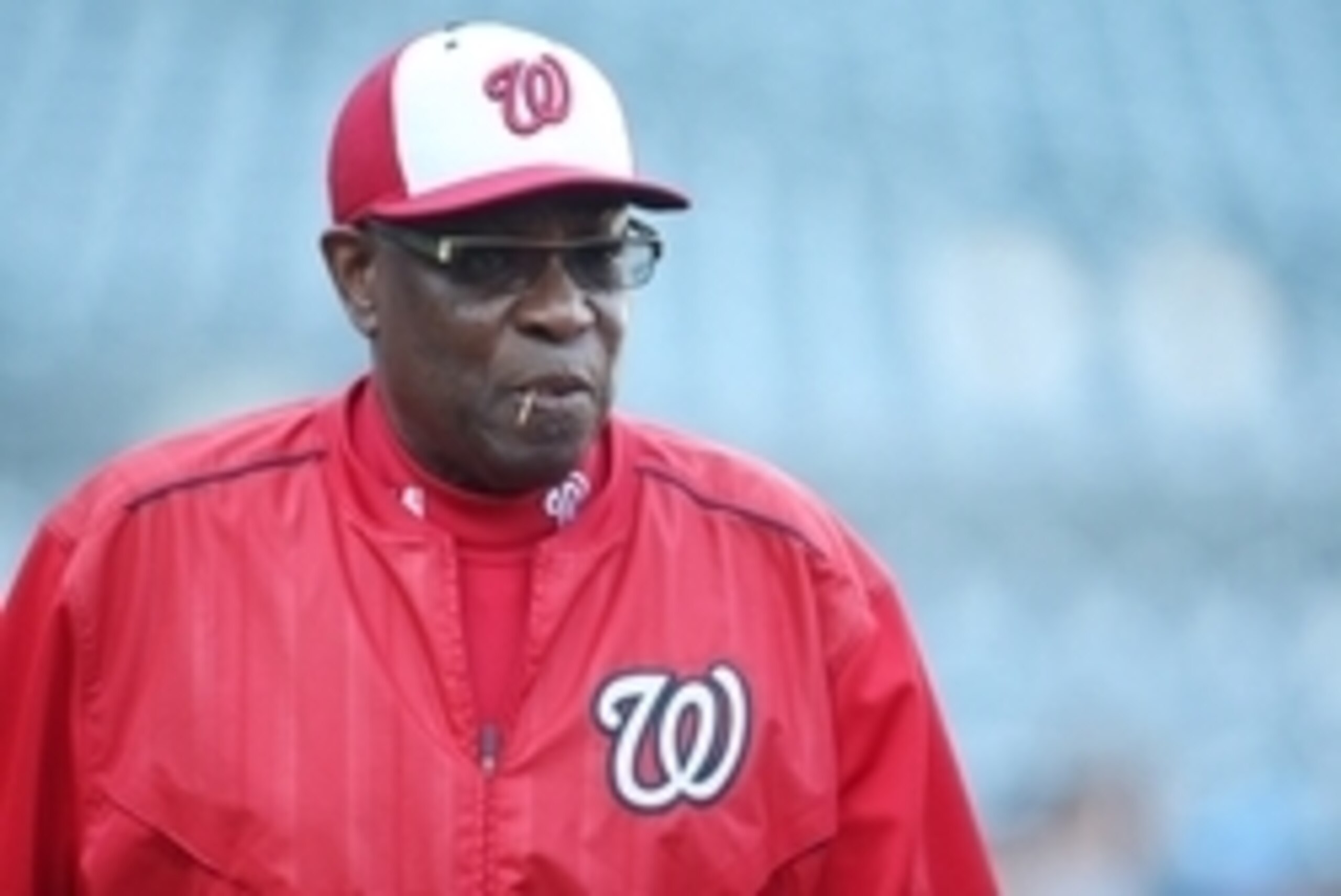 Sep 24, 2016; Pittsburgh, PA, USA;  Washington Nationals manager Dusty Baker (12) looks on at the batting cage before playing the Pittsburgh Pirates at PNC Park. Mandatory Credit: Charles LeClaire-USA TODAY Sports