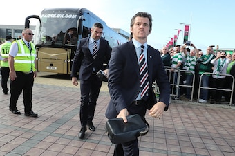 GLASGOW , SCOTLAND - SEPTEMBER 10: Joey Barton  of  Rangers arrives at Celtic Park before the Ladbrokes Scottish Premiership match between Celtic and Rangers  on September 10, 2016 in Glasgow. (Photo by Steve  Welsh/Getty Images)