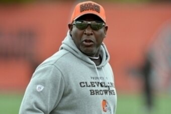 Jun 7, 2016; Berea, OH, USA; Cleveland Browns former player Earnest Byner during minicamp at the Cleveland Browns training facility. Mandatory Credit: Ken Blaze-USA TODAY Sports