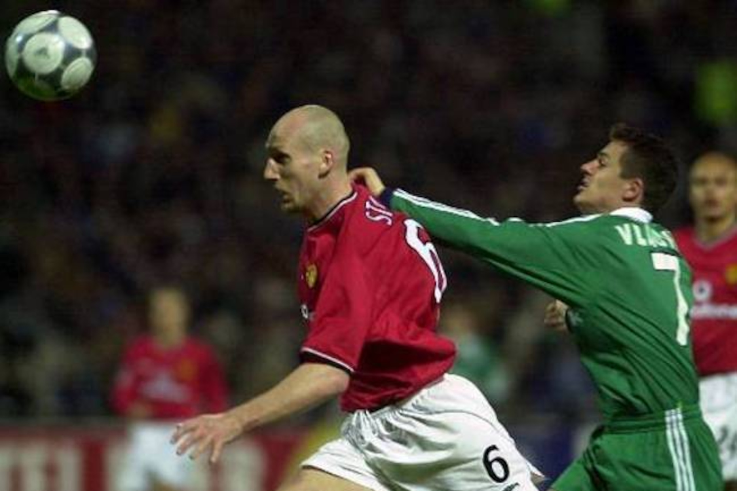 Jaap Stam looked the part of hardened centre-back.
