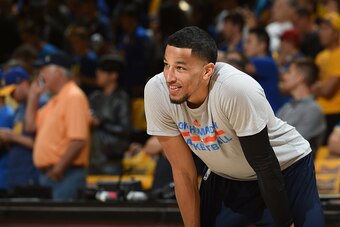 OAKLAND, CA - MAY 26: Josh Huestis #34 of the Oklahoma City Thunder is seen before the game against the Oklahoma City Thunder in Game Five of the Western Conference Finals during the 2016 NBA Playoffs on May 26, 2016 at ORACLE Arena in Oakland, California